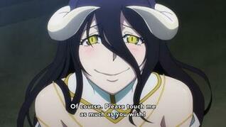 Free download OverLord anime episode 1 notes Albedo wants to bone