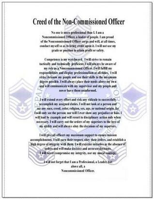 Free download army nco creed by christopher [510x658] for your Desktop ...