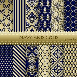 [45+] Navy Blue and Gold Wallpaper on WallpaperSafari