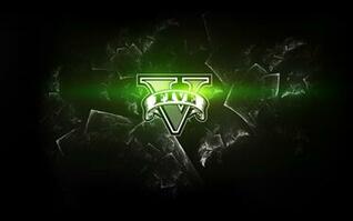 Free download GTA V Wallpaper A wallpaper with the GTA V logo [1366x768 ...