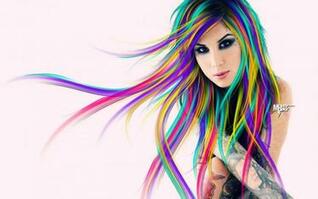 [28+] Colour Hair Girl Wallpapers on WallpaperSafari