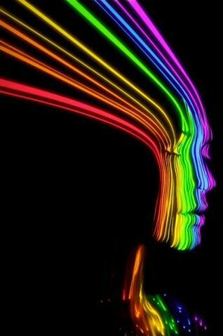 Free download Rainbow Lines iPhone 5 Wallpaper Background 640x1136