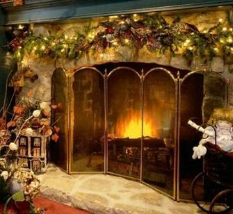 3d christmas fireplace screensaver