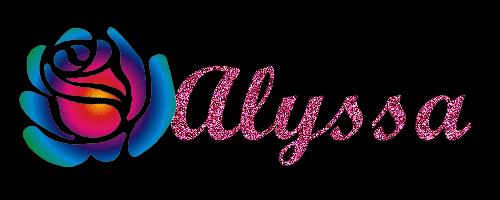 Free download Name graphics Alyssa Name graphics [500x200] for your ...