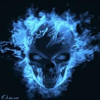 [46+] Blue Flame Skull Wallpaper On Wallpapersafari