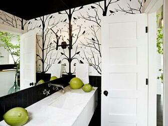 [50+] Black and White Wallpaper for Bathroom on WallpaperSafari