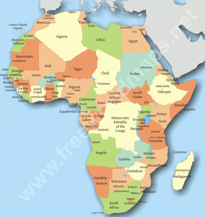 [57+] Africa Map Wallpaper on WallpaperSafari