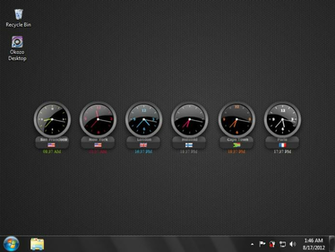 digital world clock for desktop free download