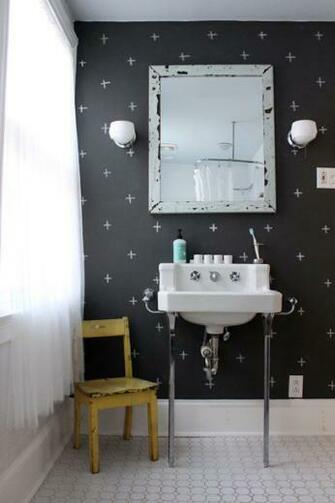 [50+] Black and White Wallpaper for Bathroom on WallpaperSafari