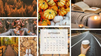 Free customizable autumn desktop wallpaper templates