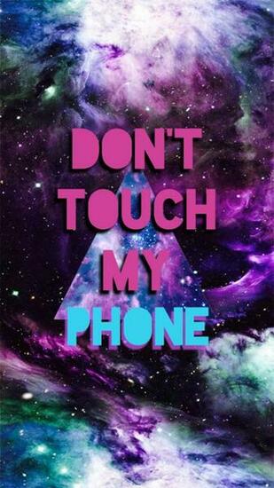 Don't Touch My Phone Sign 4K Phone Wallpaper