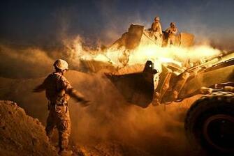 usmc marine firebase afghanistan helmand dismantles patrol afghan paving throughout