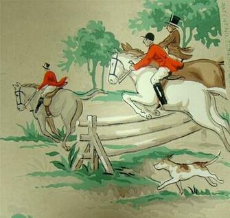Free download Vintage fox hunting wallpaper superior interiordesign of