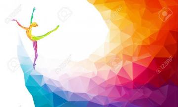 Free download Creative Silhouette Of Gymnastic Girl Art Gymnastics Colorful  [1300x780] for your Desktop, Mobile & Tablet