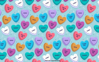 Free and customizable heart background templates