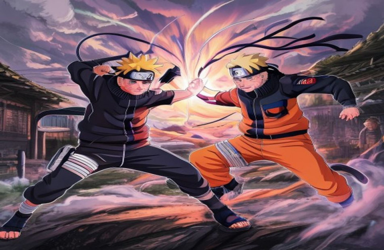 Naruto And Minato AI Wallpaper