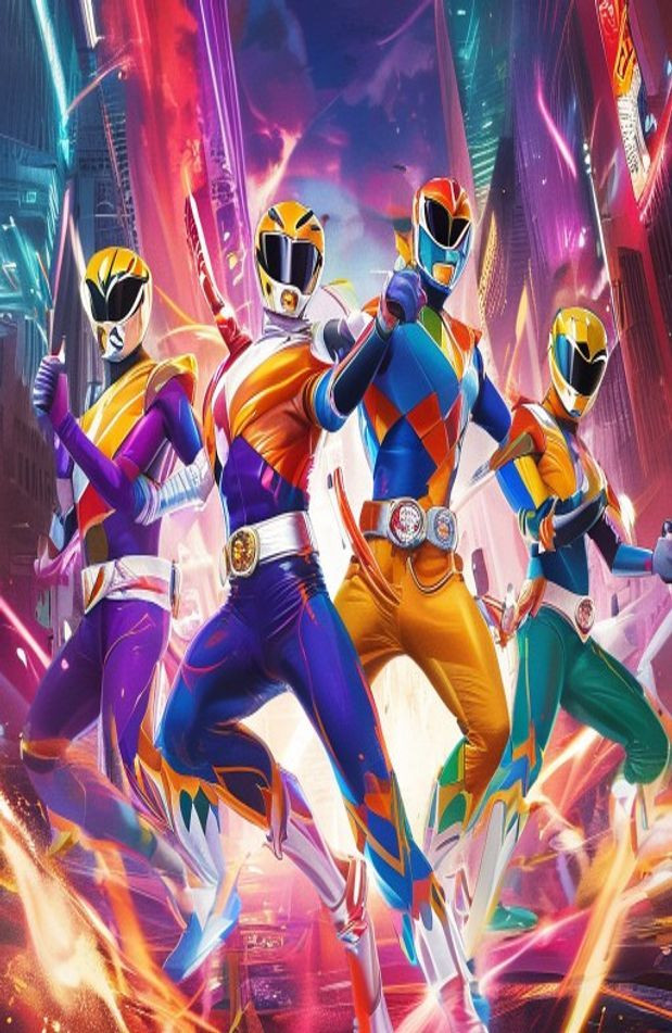 Power Rangers AI Wallpaper