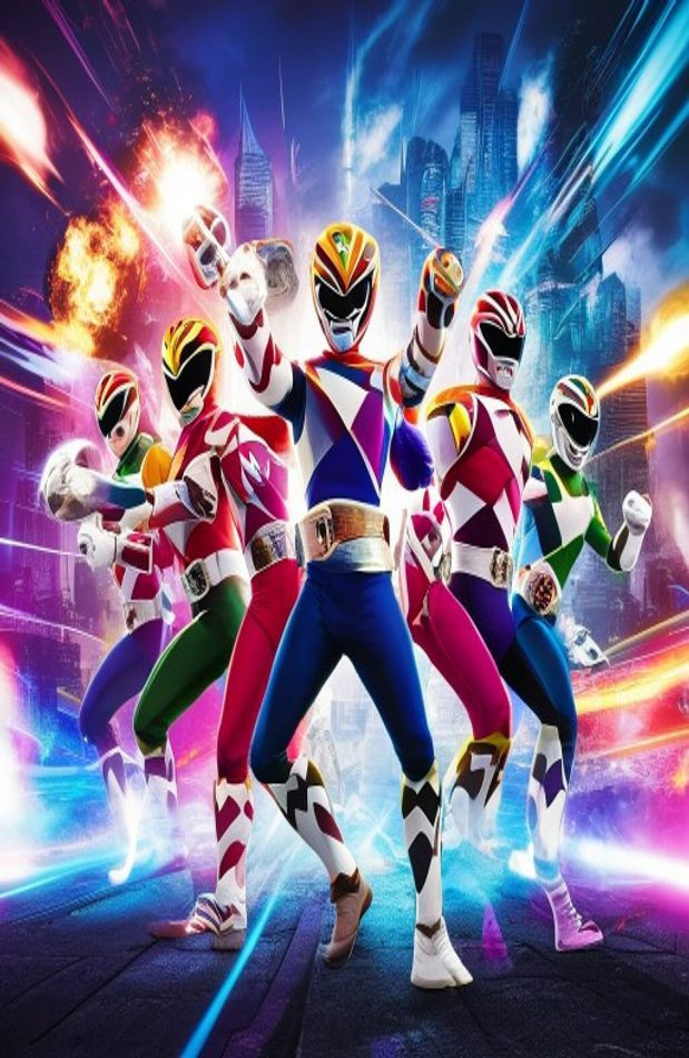 Power Rangers AI Wallpaper