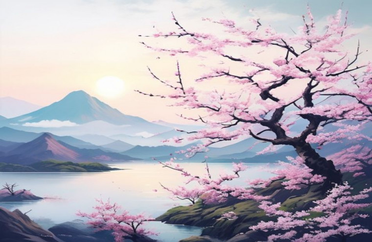 Japanese Art AI Wallpaper