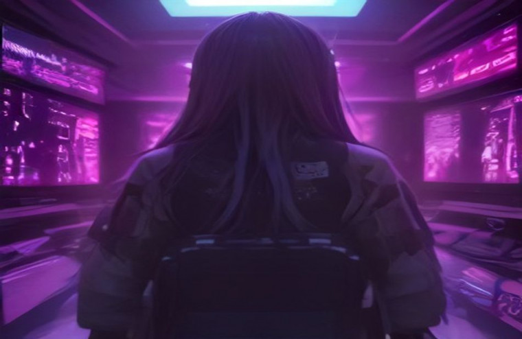Dual Monitor AI Wallpaper Girls