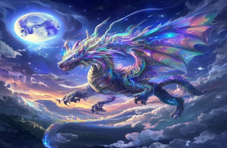 Cool Dragon AI Wallpaper