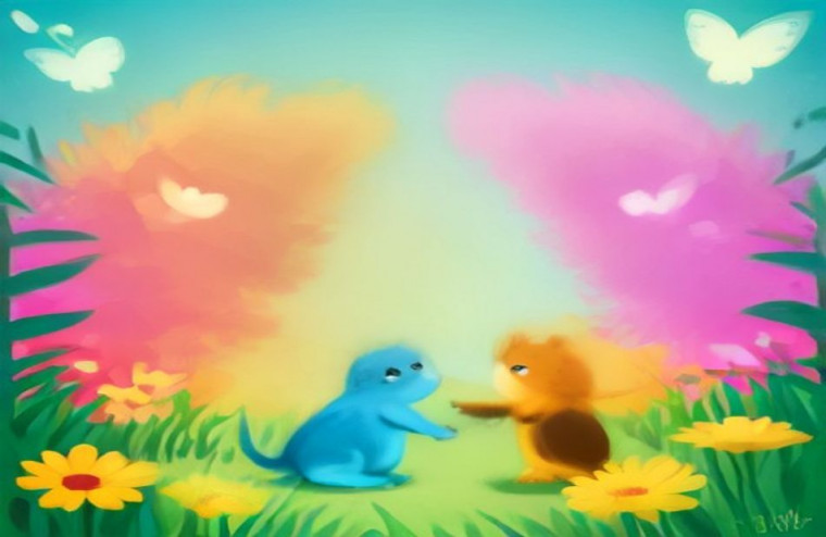 Cute Bff AI Wallpaper