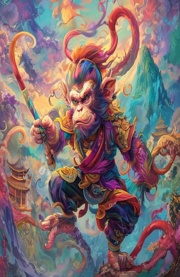 Monkey King AI Wallpaper
