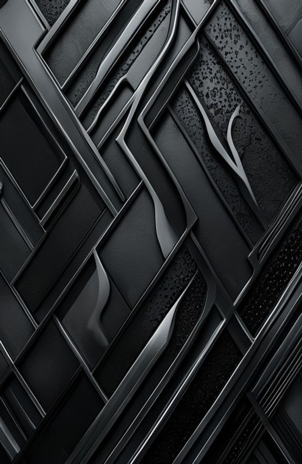 Black Steel AI Wallpaper