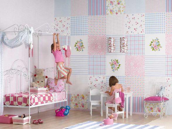 Free download Kids room cute pink dotty wallpaper girls bedroom home