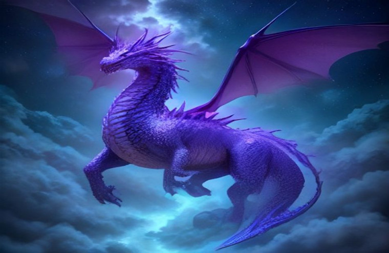 Cool Dragon AI Wallpaper