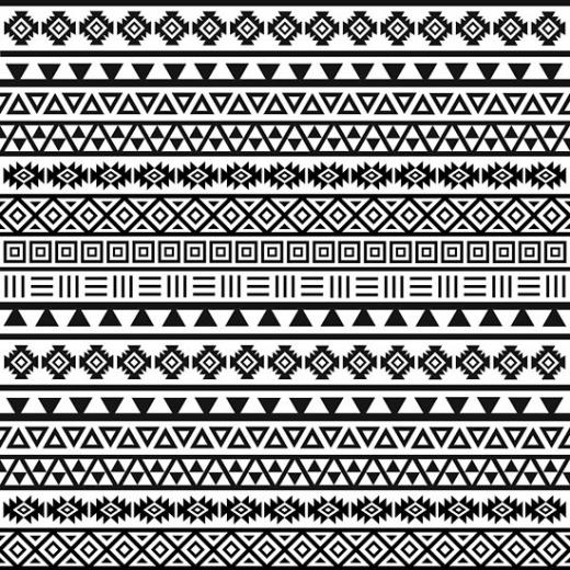 Free download Aztec seamless pattern tribal black and white background ...