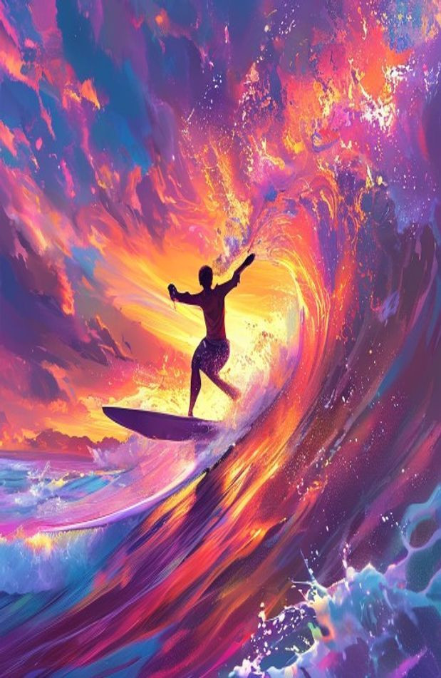 Surfing AI Wallpaper And Screensavers
