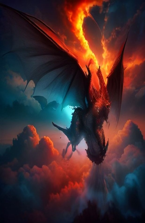 Red Dragon AI Wallpaper HD