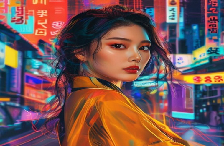 Korean Actress AI Wallpaper