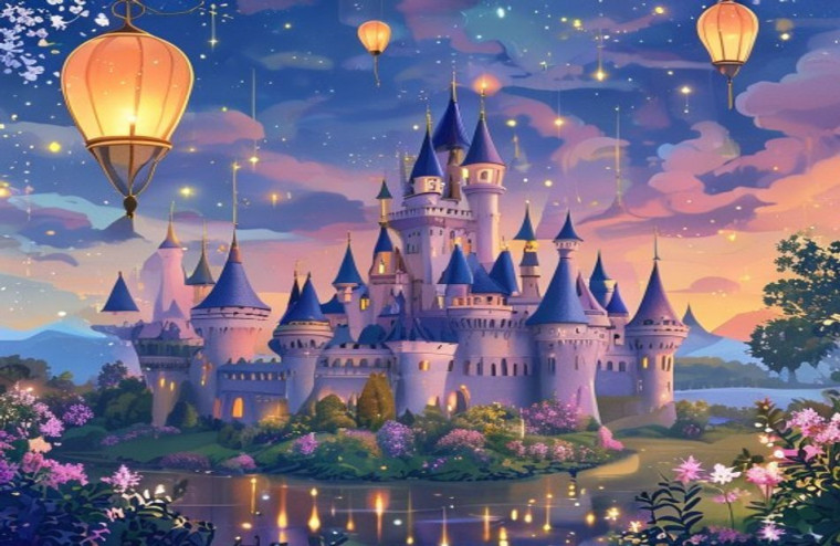 Princess Castle AI Wallpaper