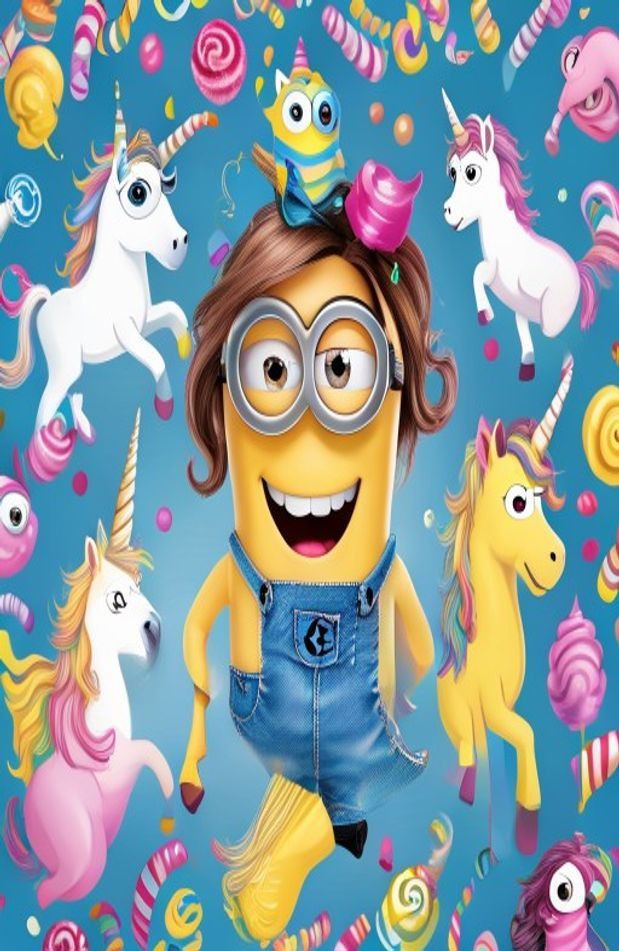 Agnes Despicable Me AI Wallpaper