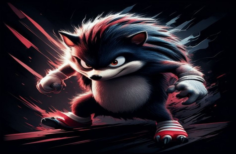 Shadow The Hedgehog AI Wallpaper HD