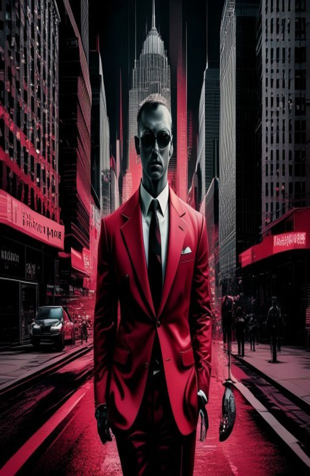 Patrick Bateman AI Wallpaper