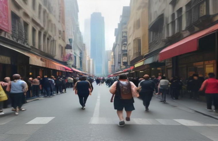 City Street AI Background
