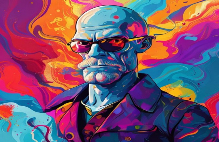 Handsome Squidward AI Wallpaper