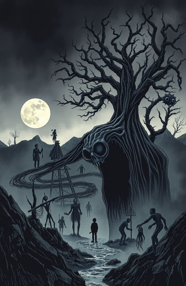 Junji Ito AI Wallpaper