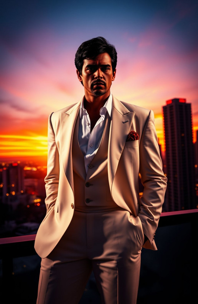 Tony Montana AI Wallpaper