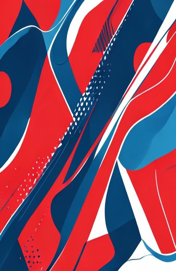 Red And Blue AI Wallpaper