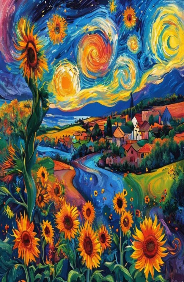 Van Gogh HD AI Wallpaper