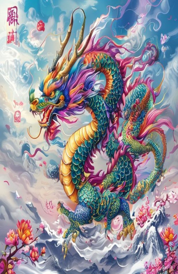 Chinese Dragon AI Wallpaper