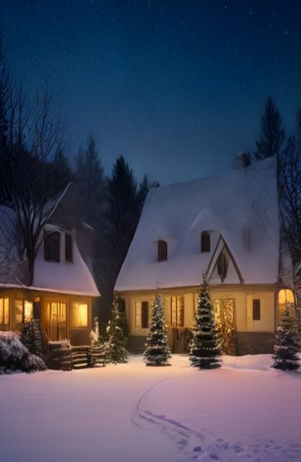 Christmas AI Background Pictures