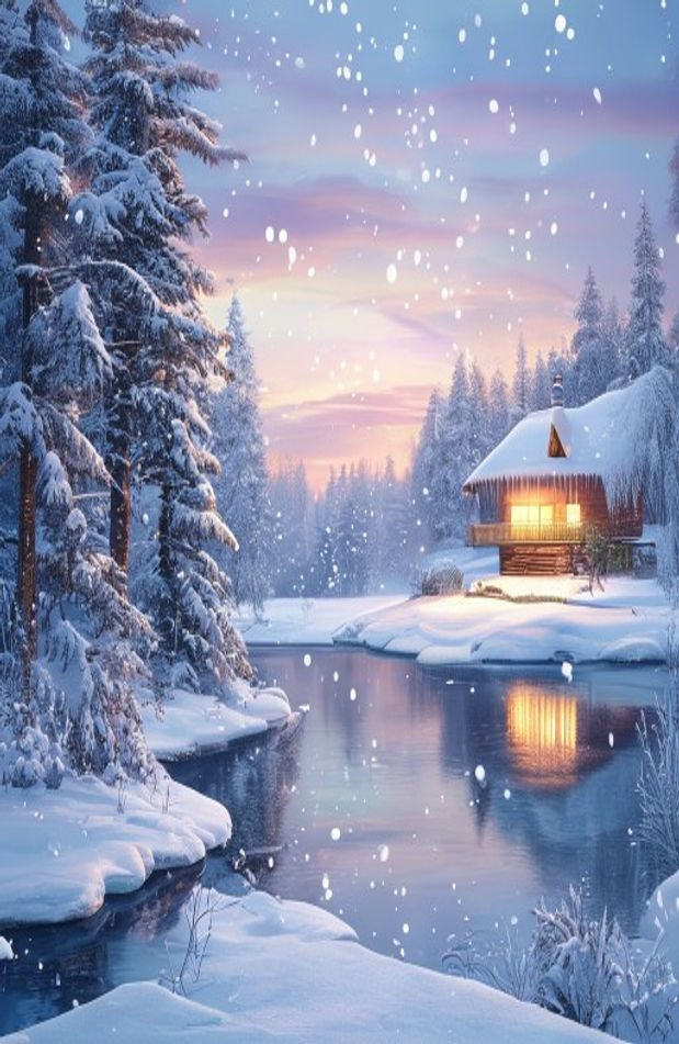 Winter Computer AI Wallpaper