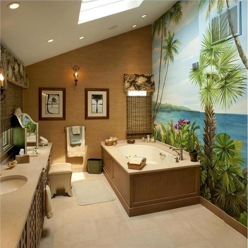 [46+] Brown Wallpaper for in Bathroom on WallpaperSafari