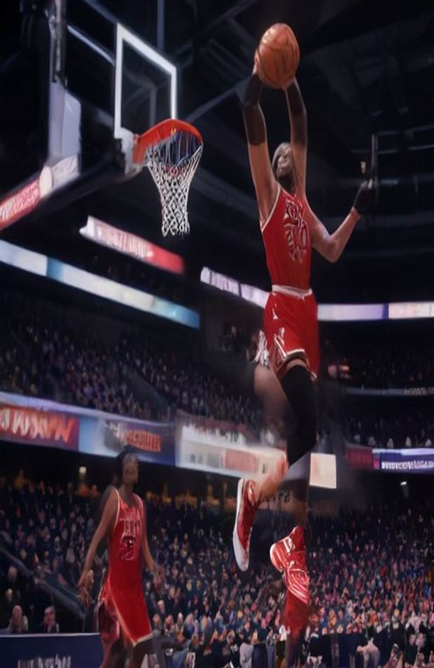 Michael Jordan Dunk AI Wallpaper
