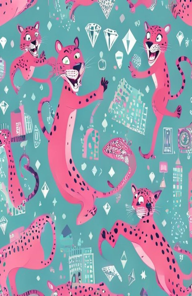 Pink Panther AI Wallpaper